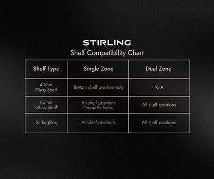 Stirling Glass Beverage Shelf